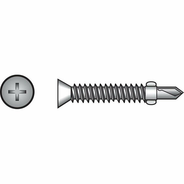 Homecare Products 560663 10-24 x 1.43 in. Self Drilling Sheet Metal Screws - Grey HO2745062